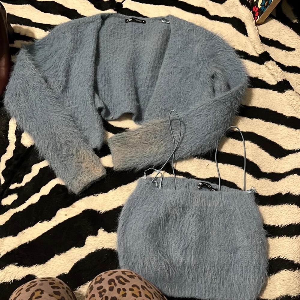 Tube top and sweater set